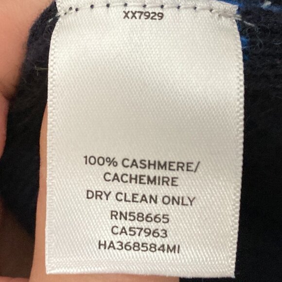 Halogen 100% Cashmere Striped Essential Sweater - Picture 8 of 8